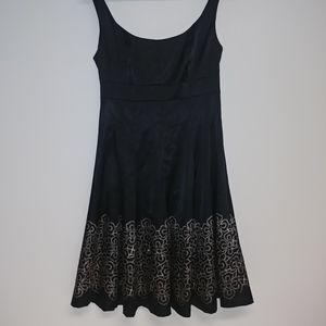 Sleeveless black formal dress